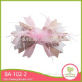 Novelty design handmade beautiful pink hair bow